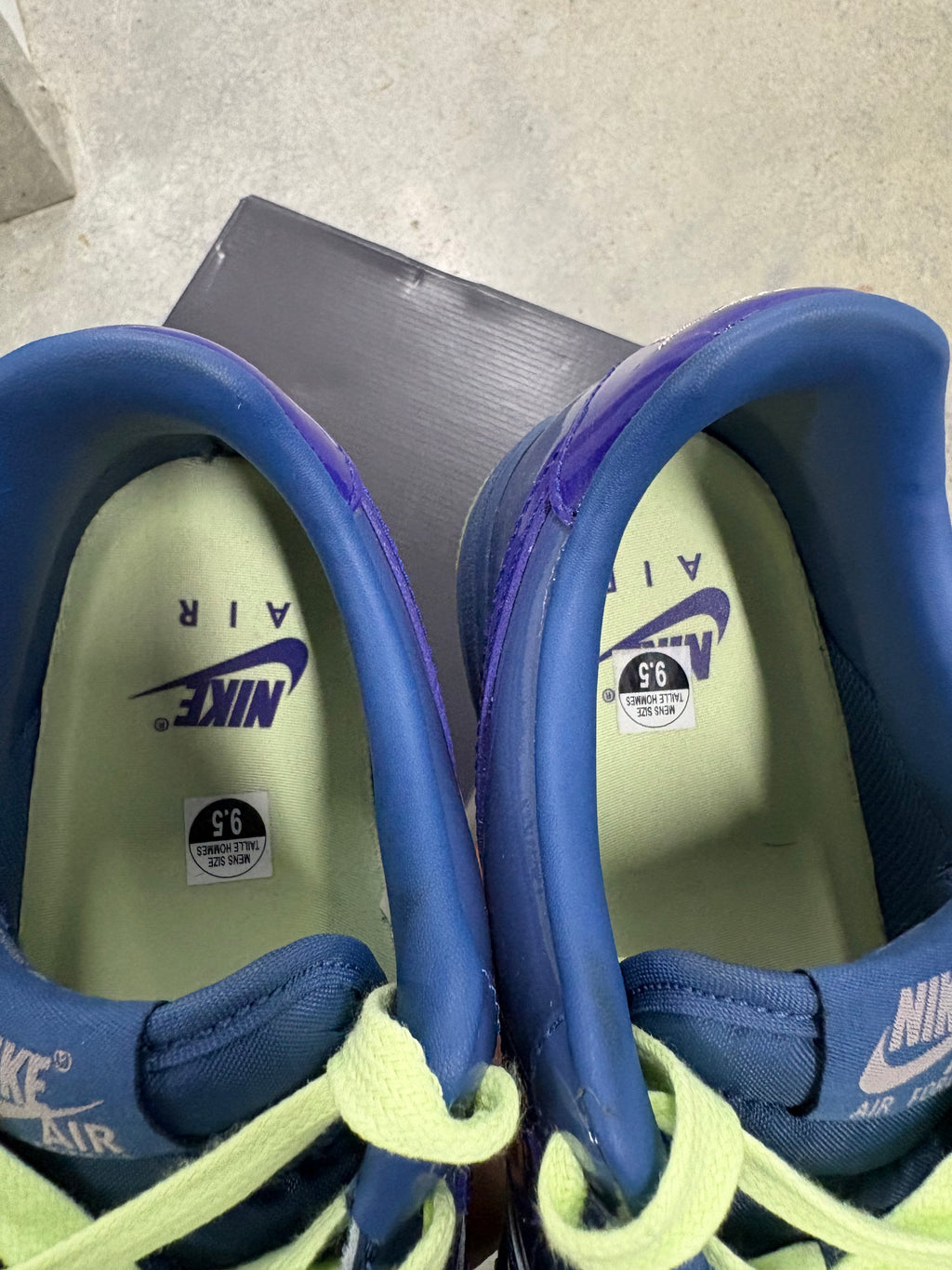 Size 9.5 - Nike Patent Air Force 1 Low Mystic Navy