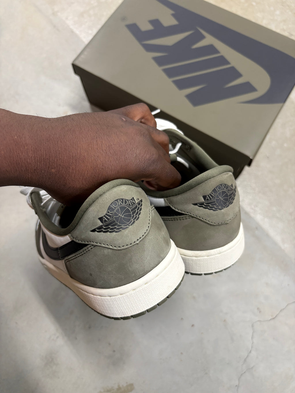 Size 11.5 - Jordan 1 Retro Low Medium Olive
