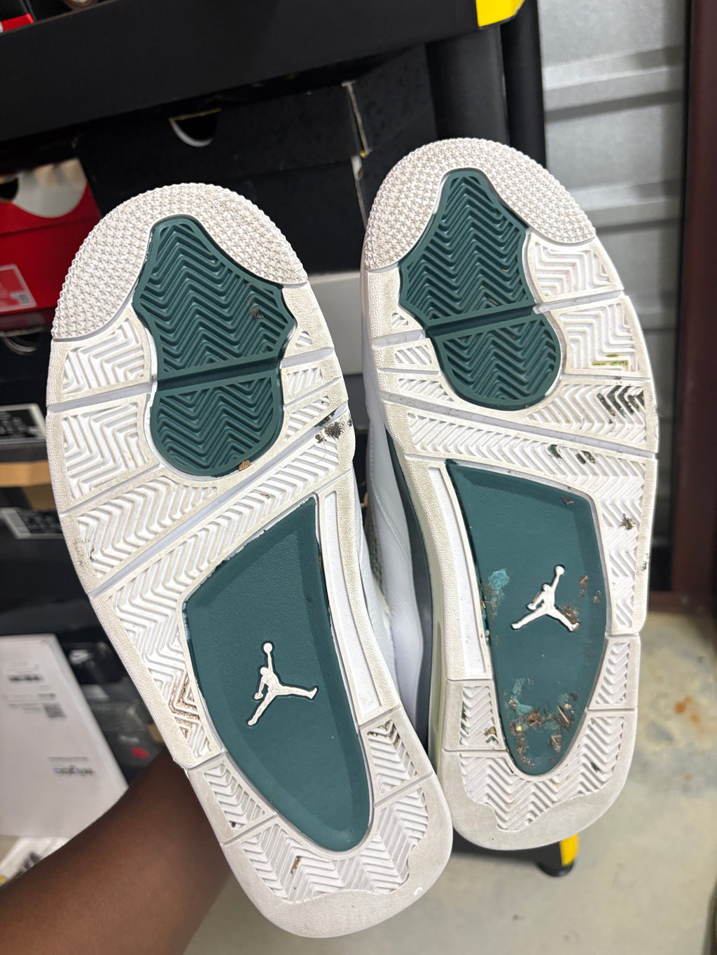 Size 9 - Jordan 4 Retro Oxidized Green