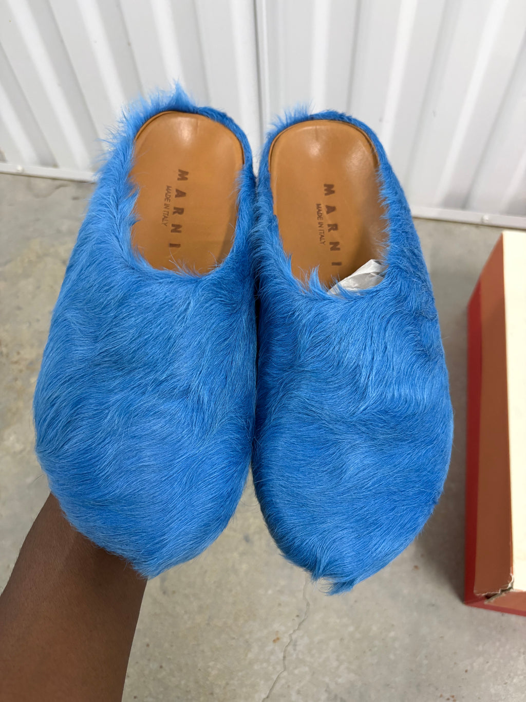 Size 7 - Marni Sabot Mule Mazarine Blue