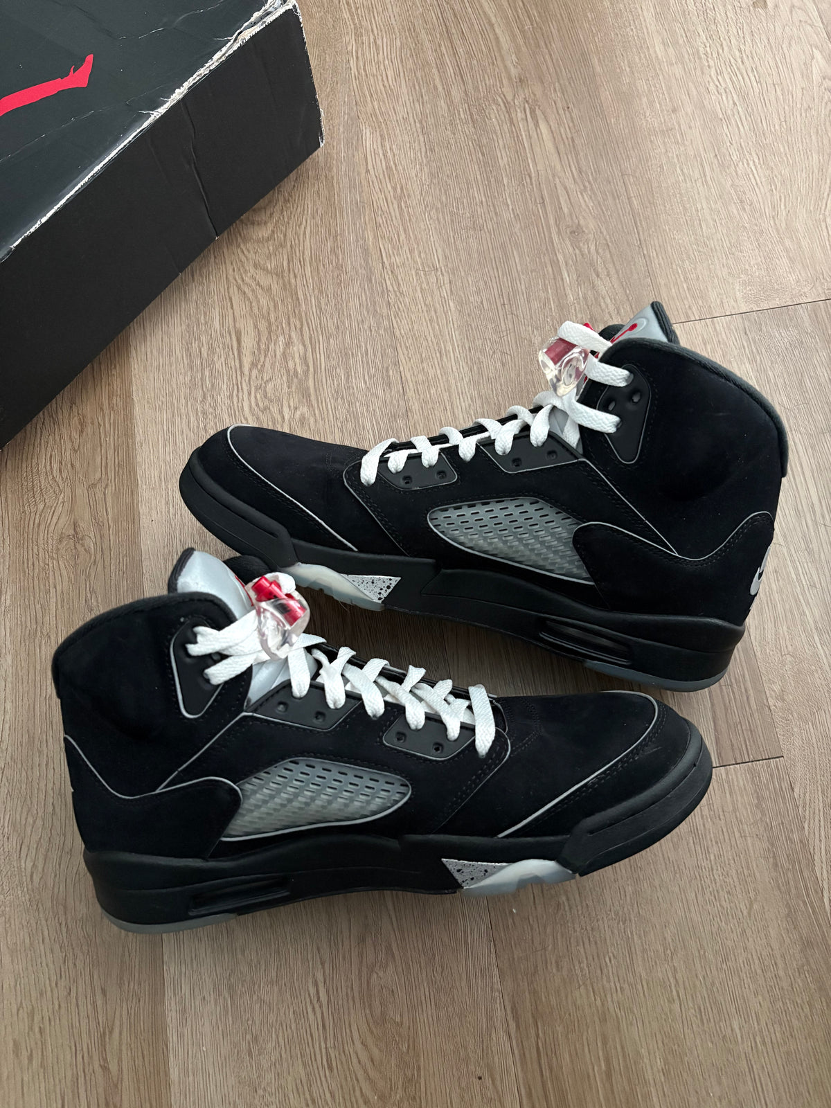 Size 11 - Jordan 5 Retro Black Metallic Reimagined
