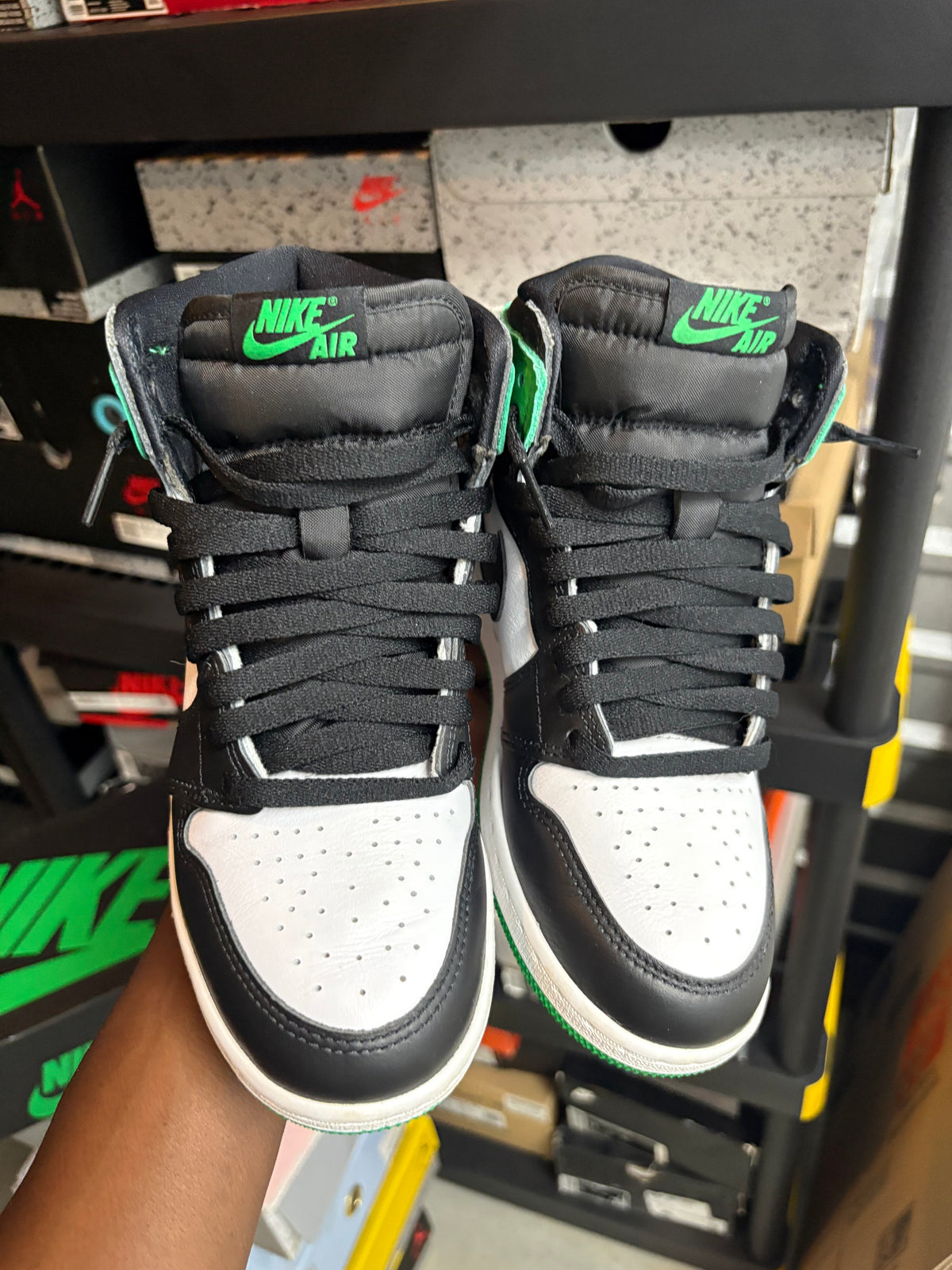 Size 5.5y - Jordan 1 Retro Lucky Green
