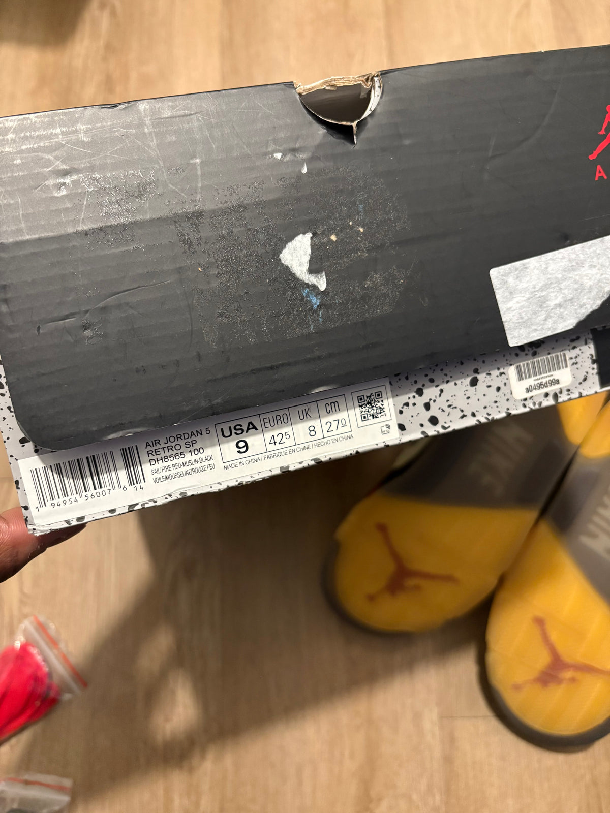 Size 9 - Jordan 5 Retro Off White Sail