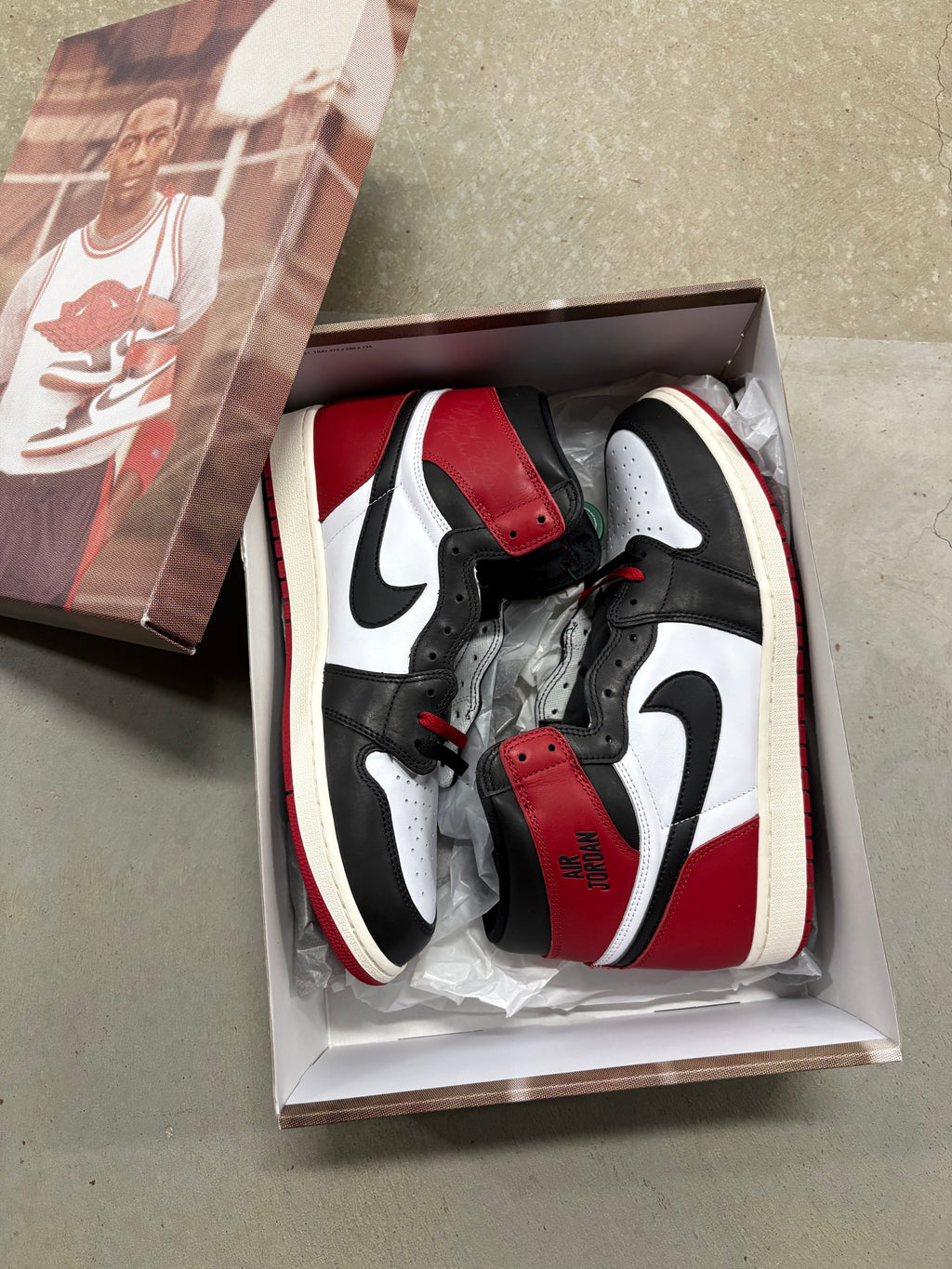 Size 14 - Jordan 1 Retro Black Toe Reimagined