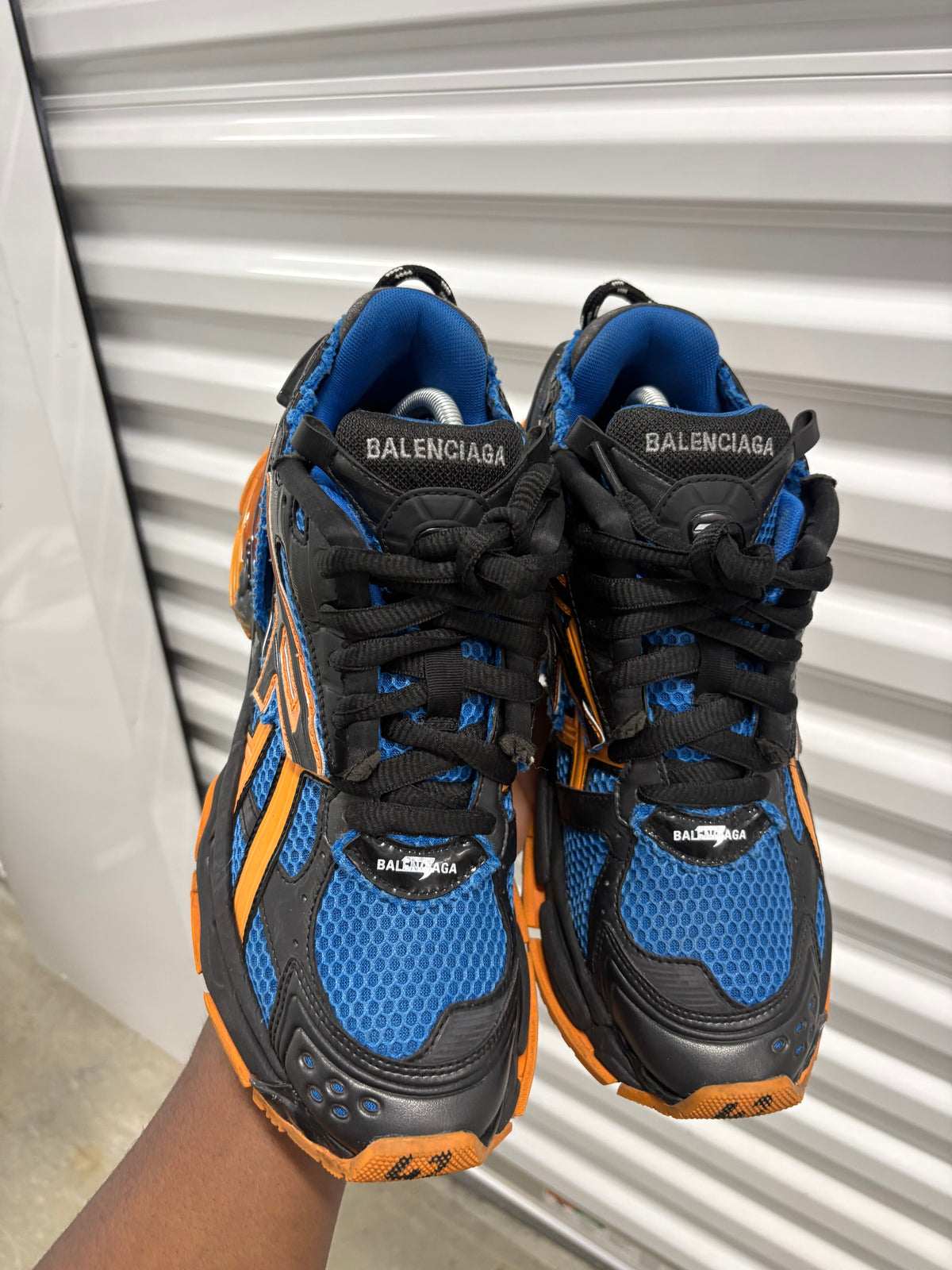 Size 9 - Balenciaga Runner Blue Orange Black