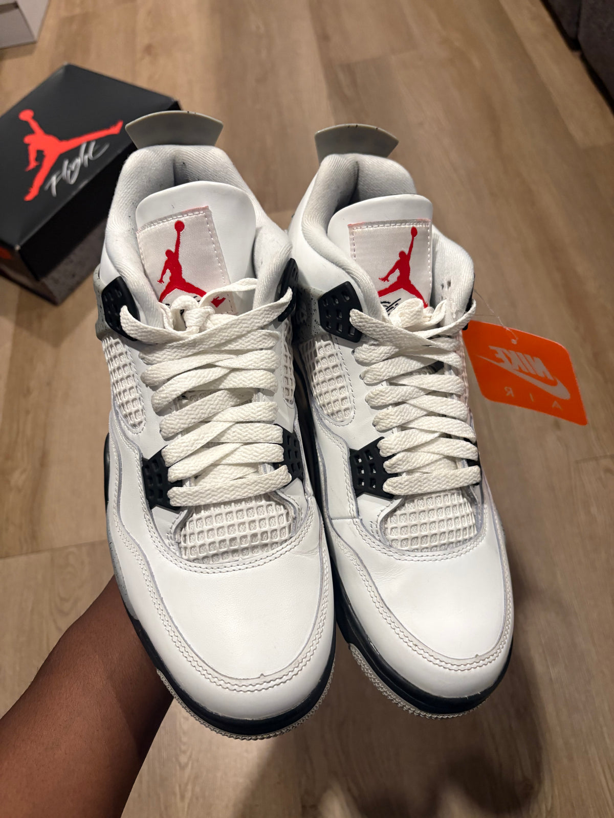 Size 9 - Jordan 4 Retro White Cement 2025