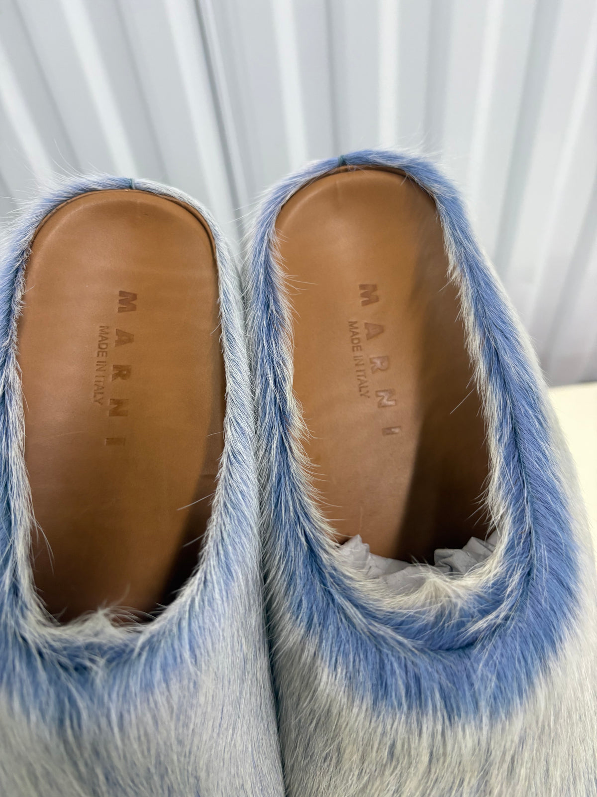 Size 10 - Marni Sabot Mule Celeste