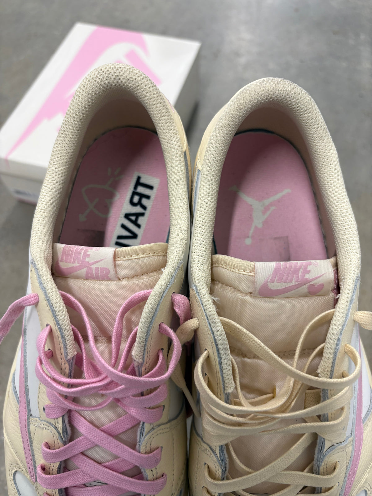 Size 14 - Travis Scott 1 Low Shy Pink