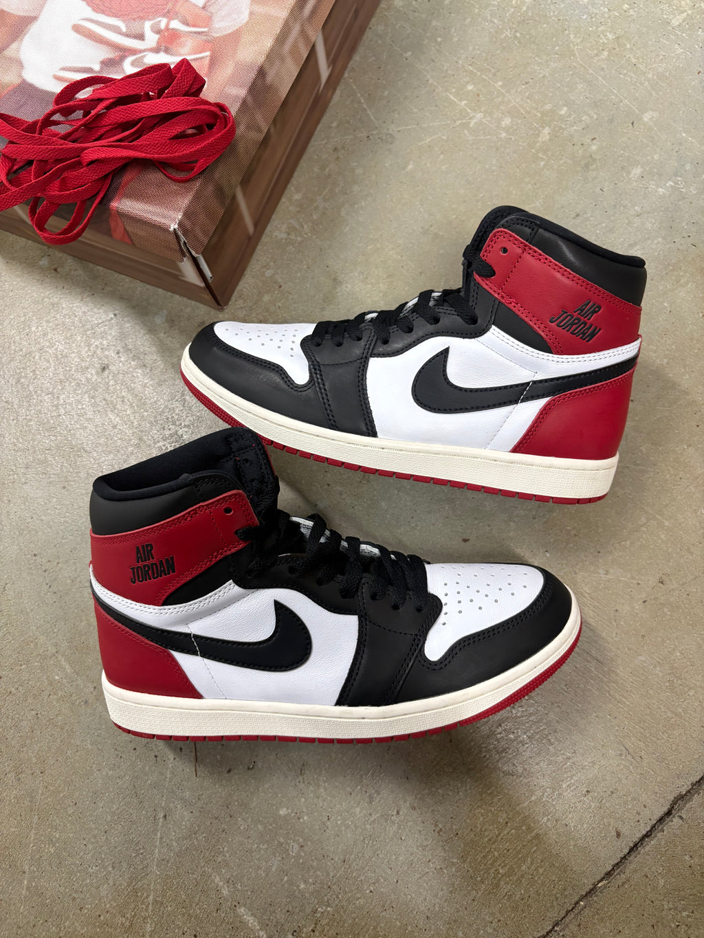 Size 9 - Jordan 1 Retro Black Toe Reimagined