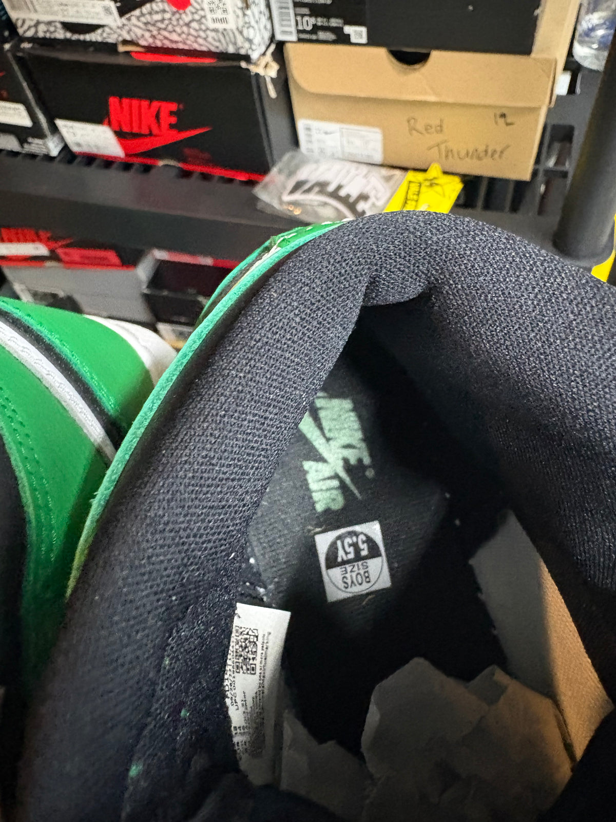 Size 5.5y - Jordan 1 Retro Lucky Green