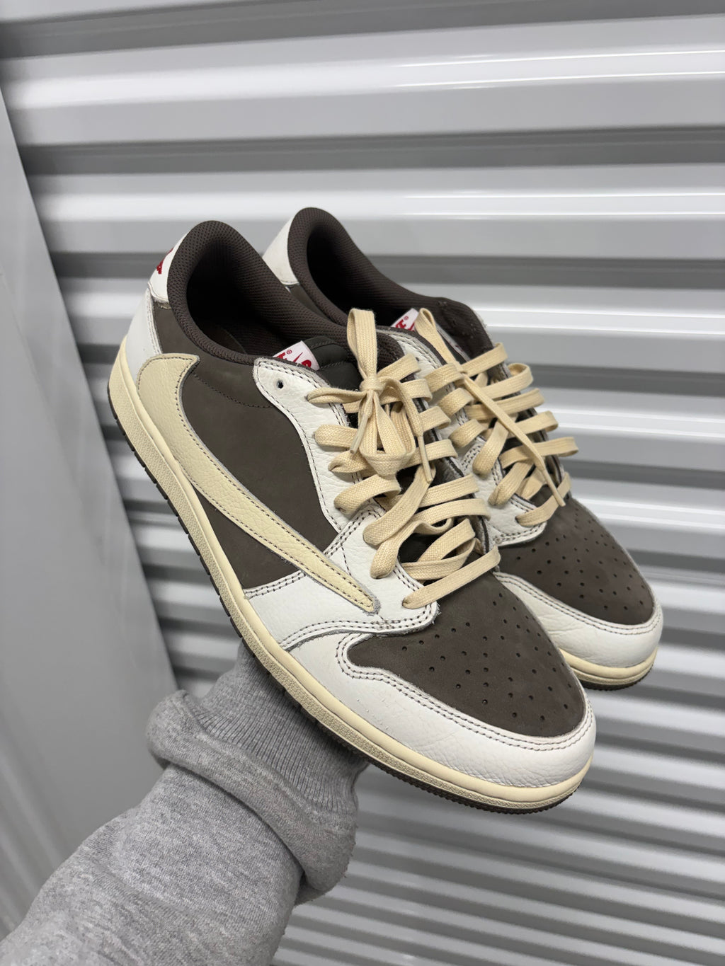 Size 10 - Travis Scott 1 Low Reverse Mocha