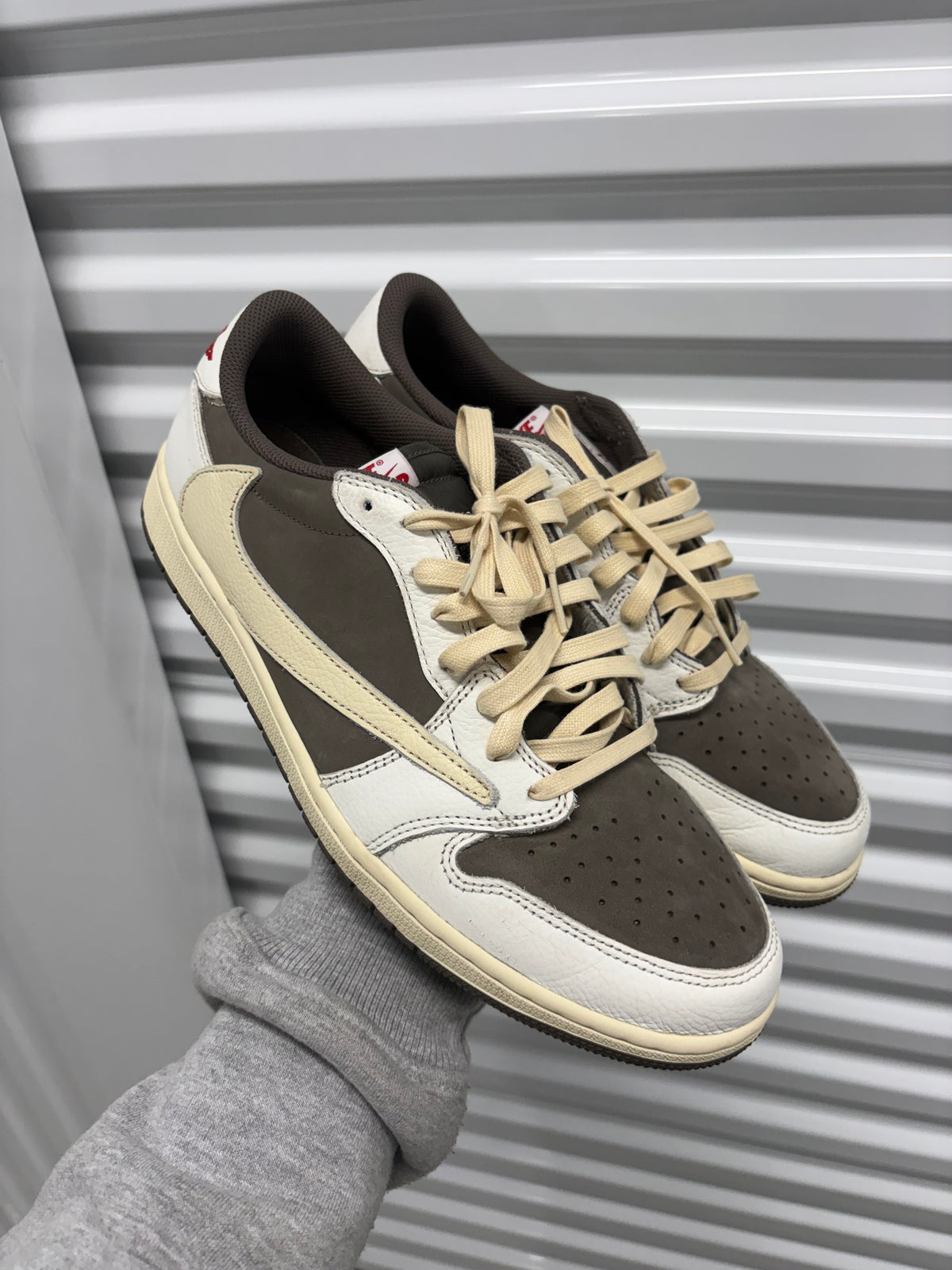 Size 10 - Travis Scott 1 Low Reverse Mocha