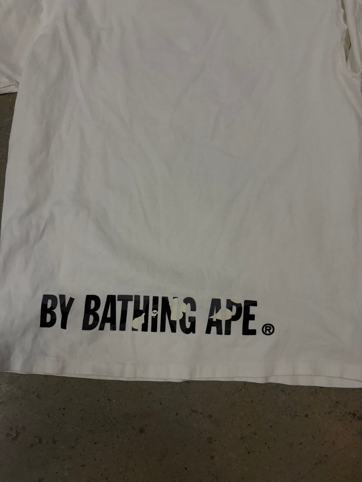 Size XL - Bape Invisible White