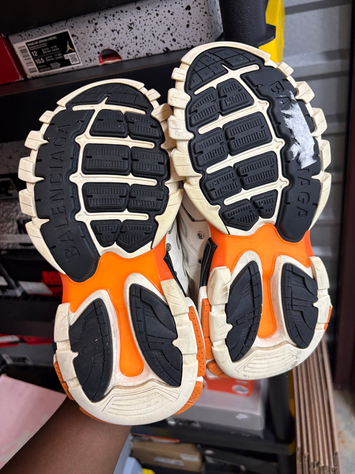 Size 4.5y - Balenciaga Track White Orange
