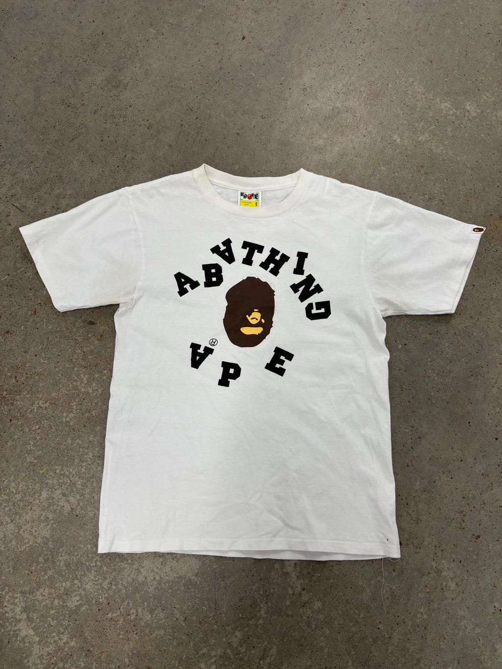 Size S - Bape Scrambled Lettered Tee