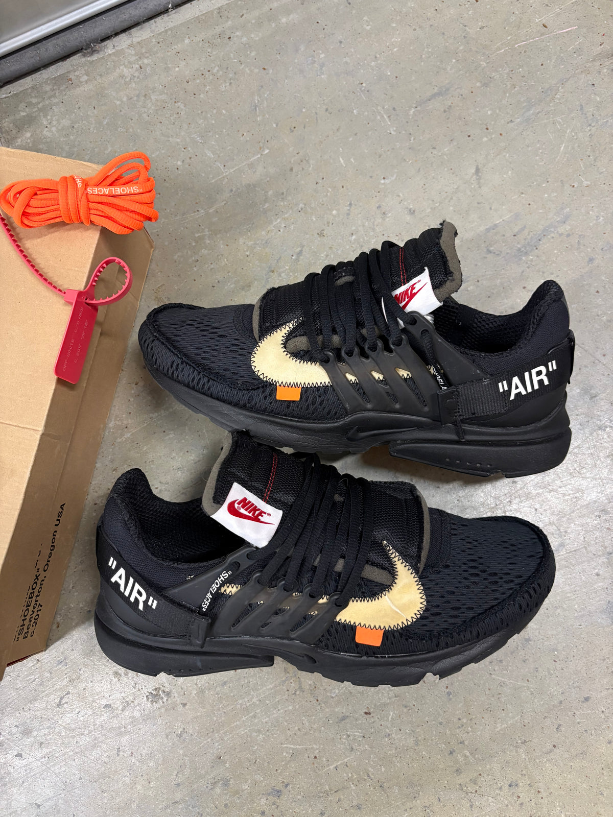 Size 12 - Nike Air Off White Presto Black 2018