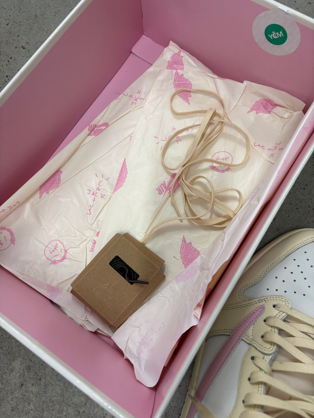 Size 14 - Travis Scott 1 Low Shy Pink
