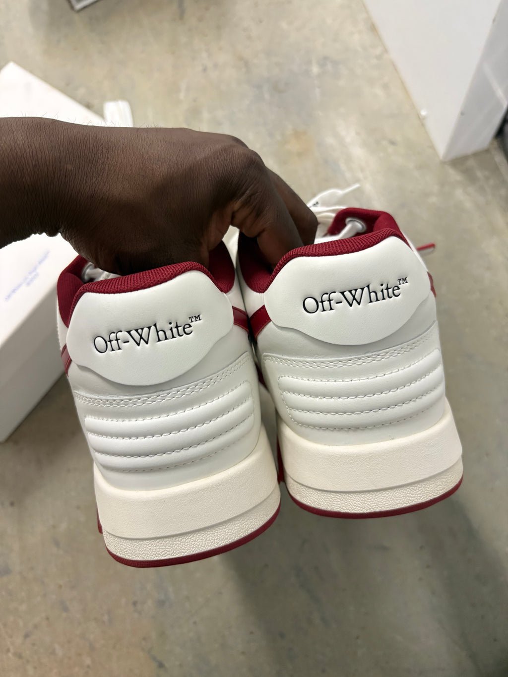 Size 9 - Off White Out The Office White Red