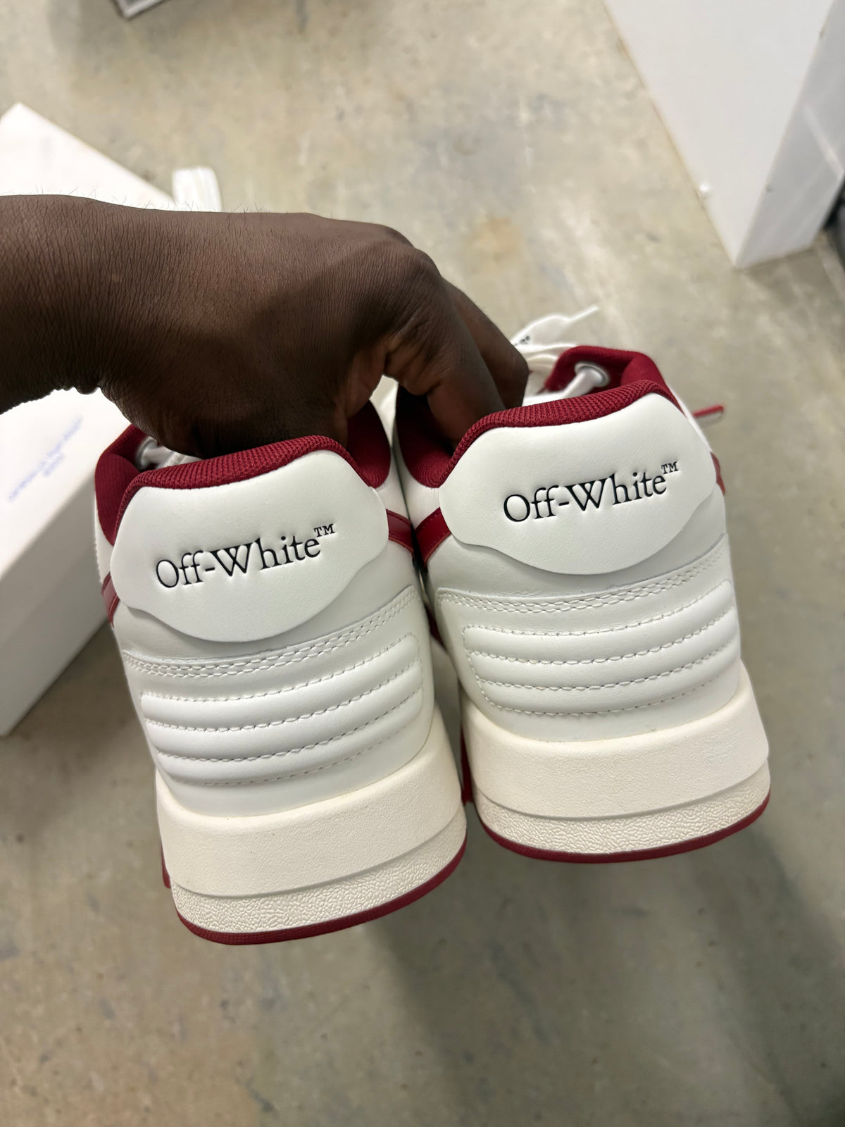 Size 9 - Off White Out The Office White Red
