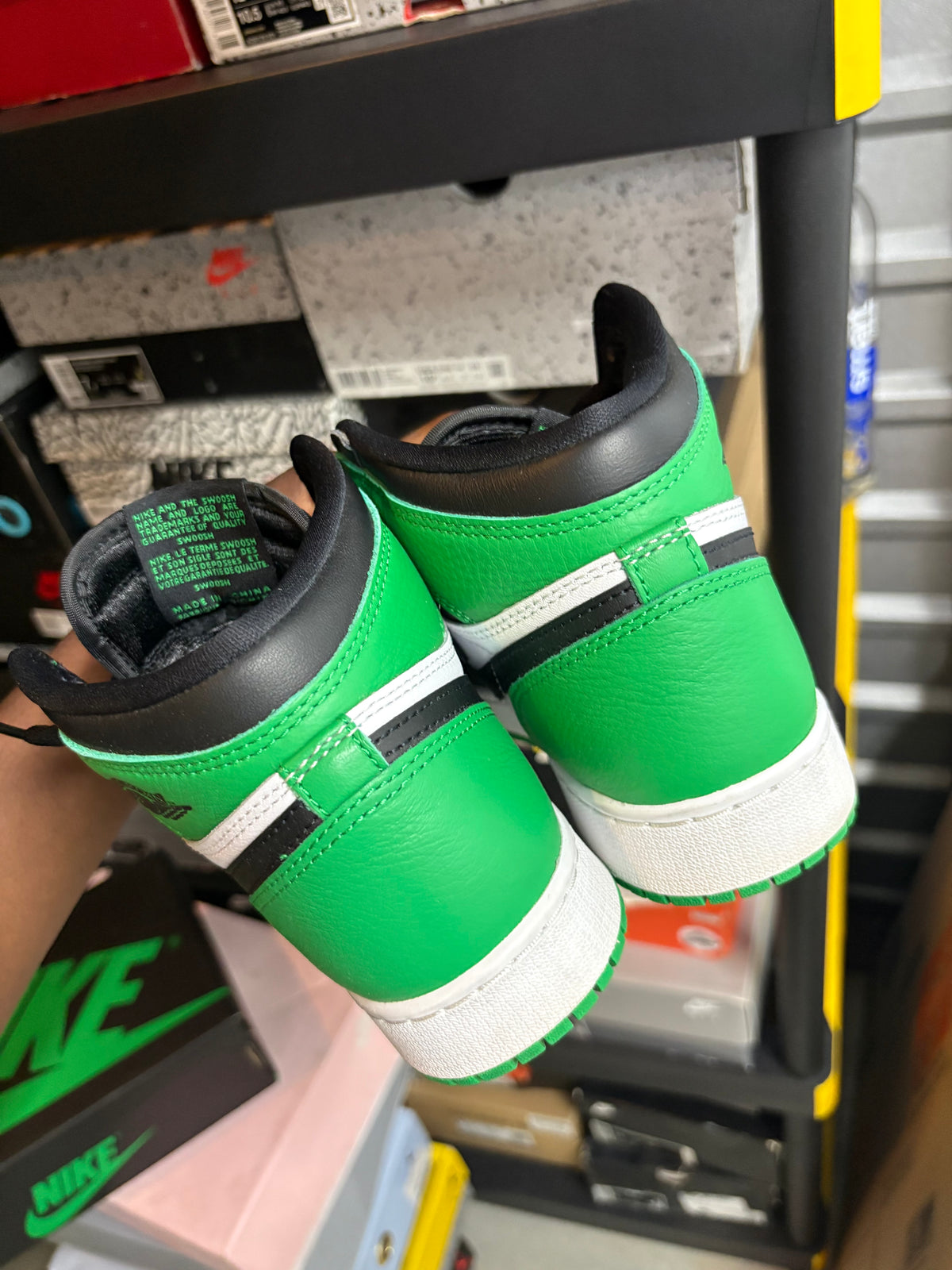 Size 5.5y - Jordan 1 Retro Lucky Green