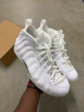 Size 10 - Nike Air Foamposite One Triple White