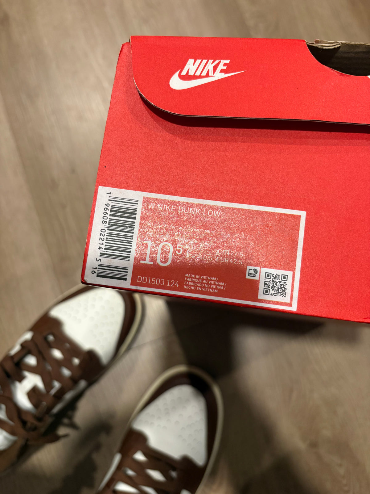 Size 9M - Nike Dunk Low Cacao Wow