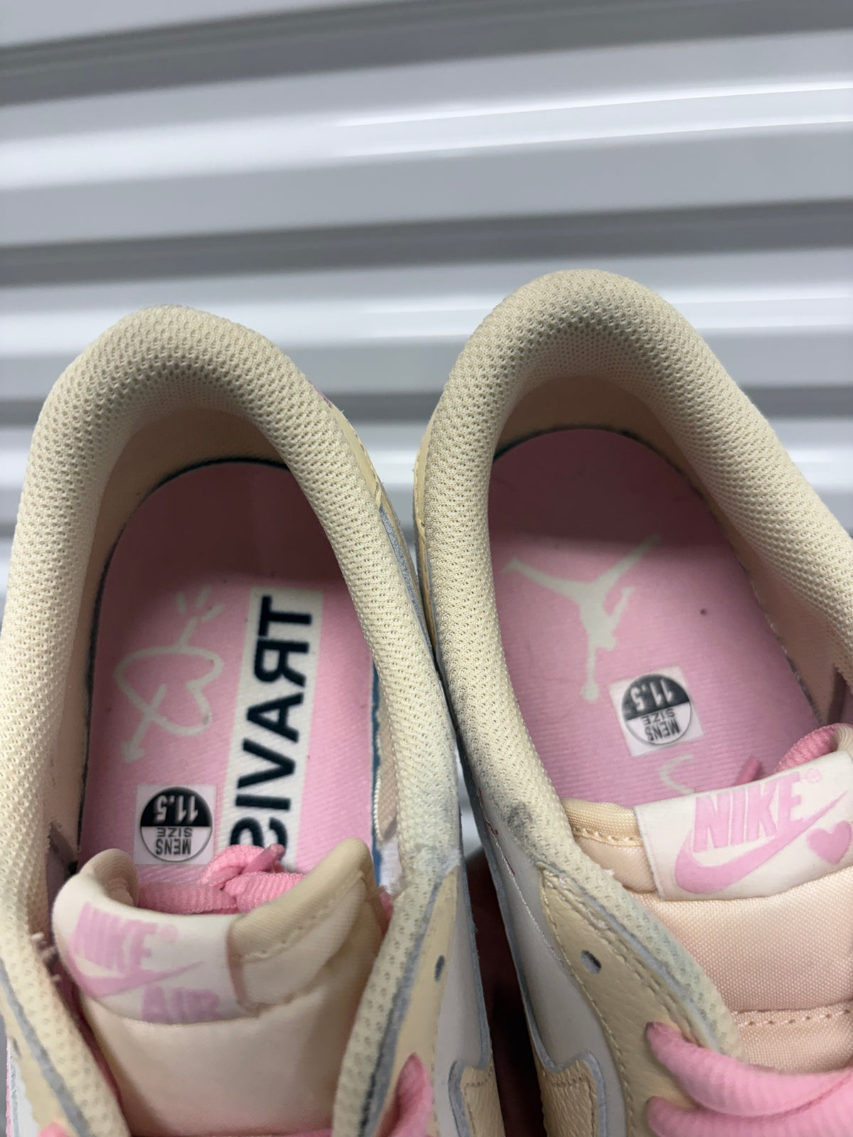 Size 11.5 - Travis Scott 1 Low Shy Pink