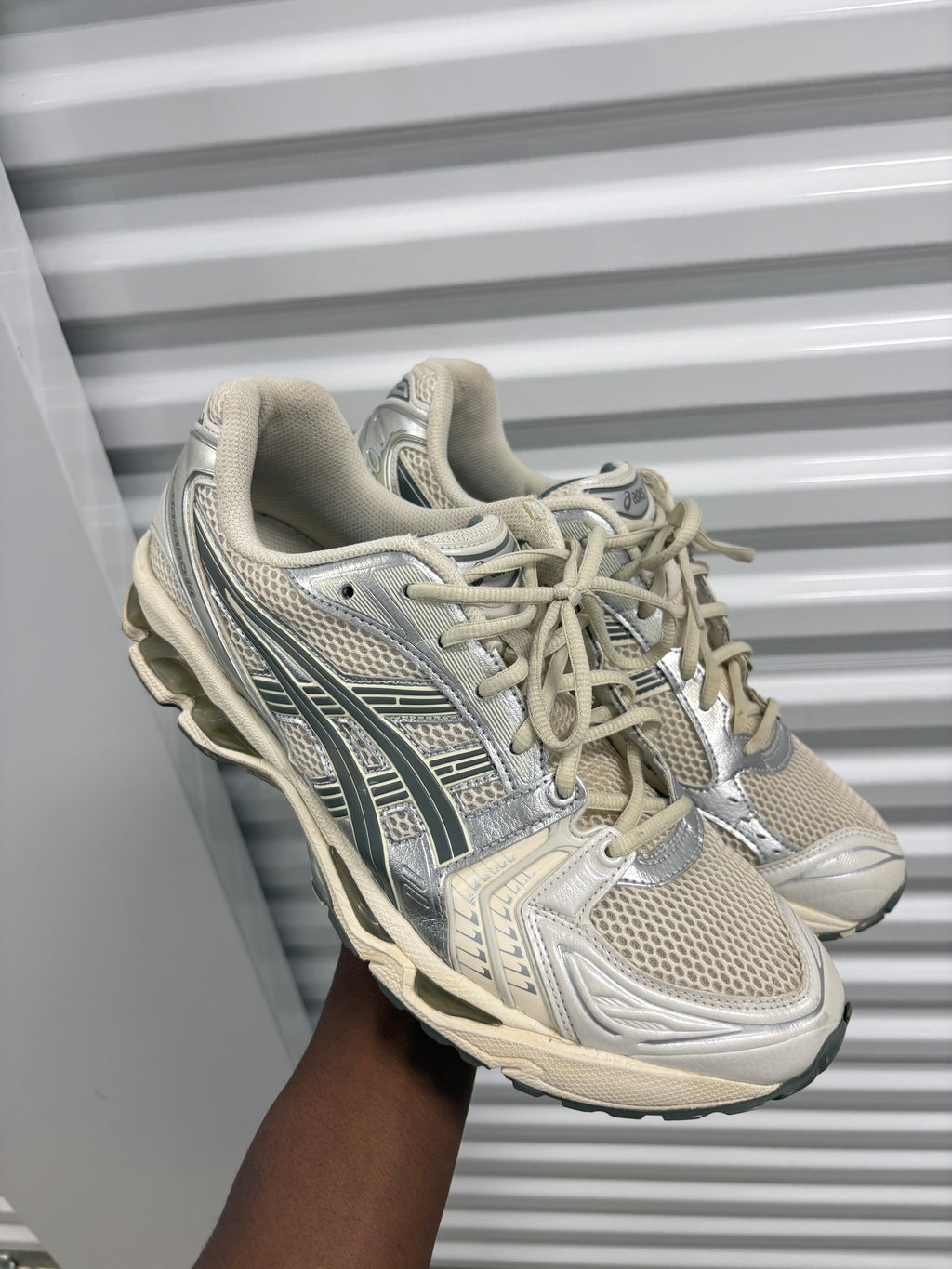 Size 12 - Asic Gel Kayano 14 Birch Dark Pewter