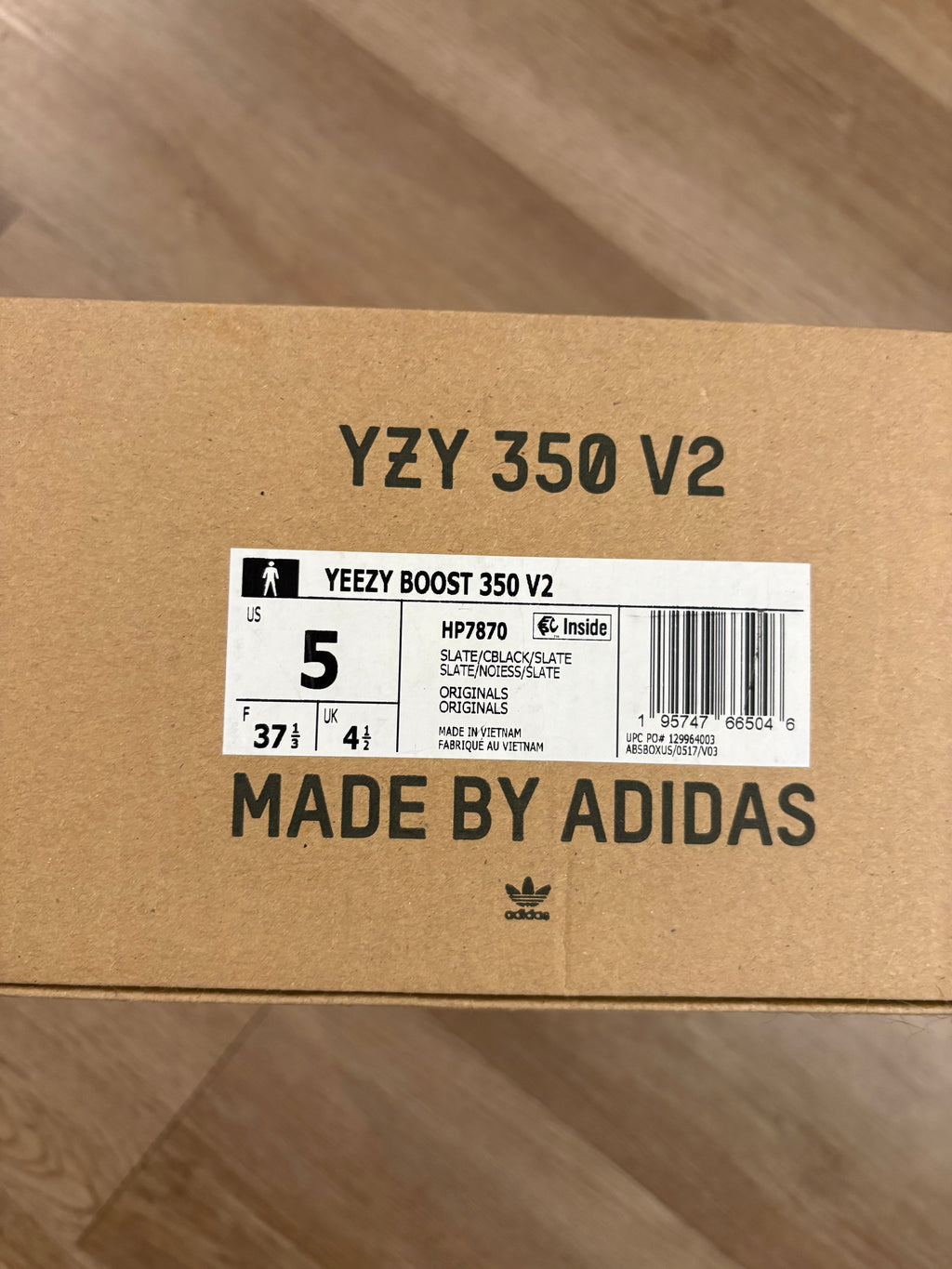 Size 5y - Yeezy Boost 350 V2 Slate