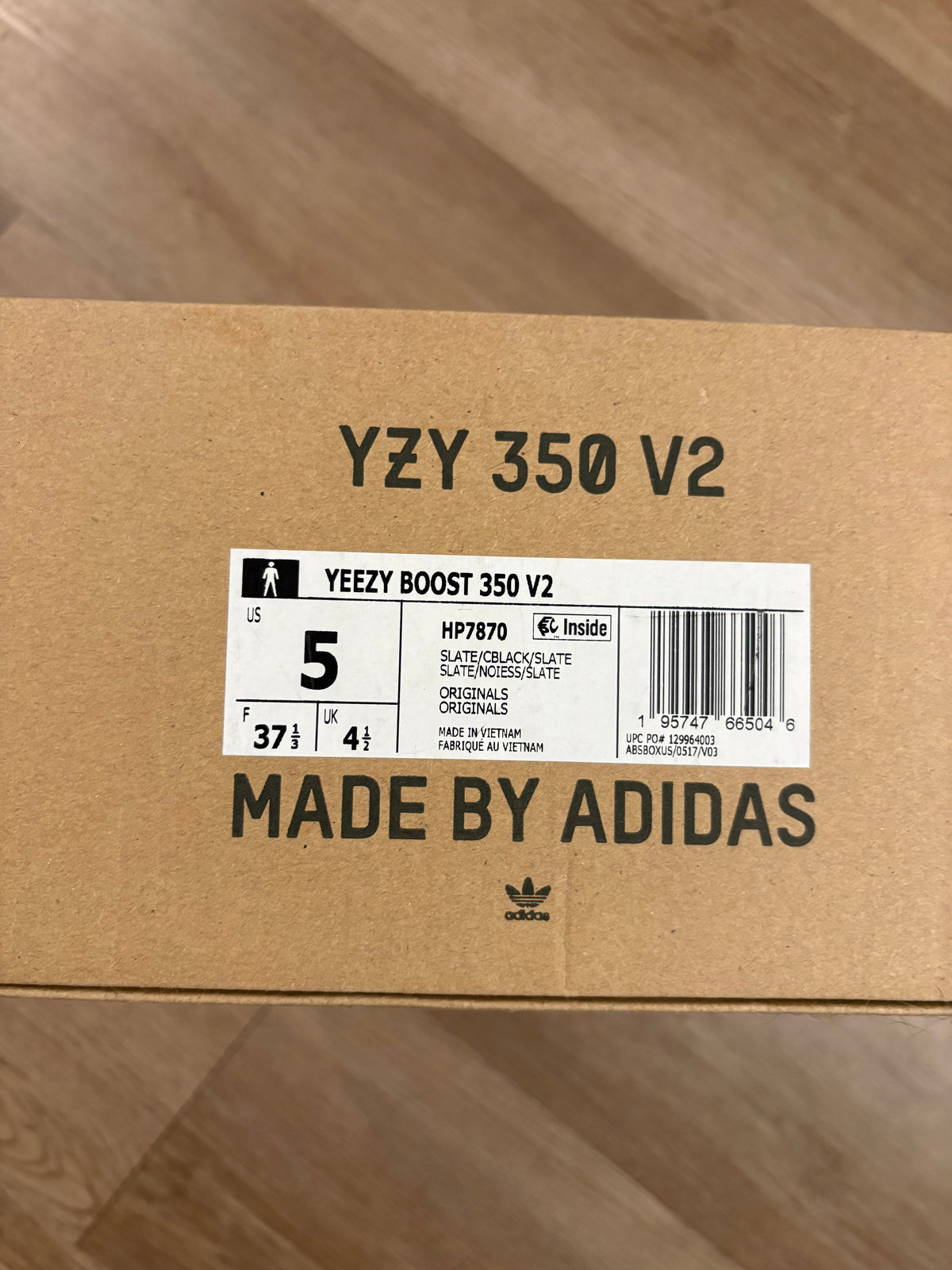 Size 5y - Yeezy Boost 350 V2 Slate