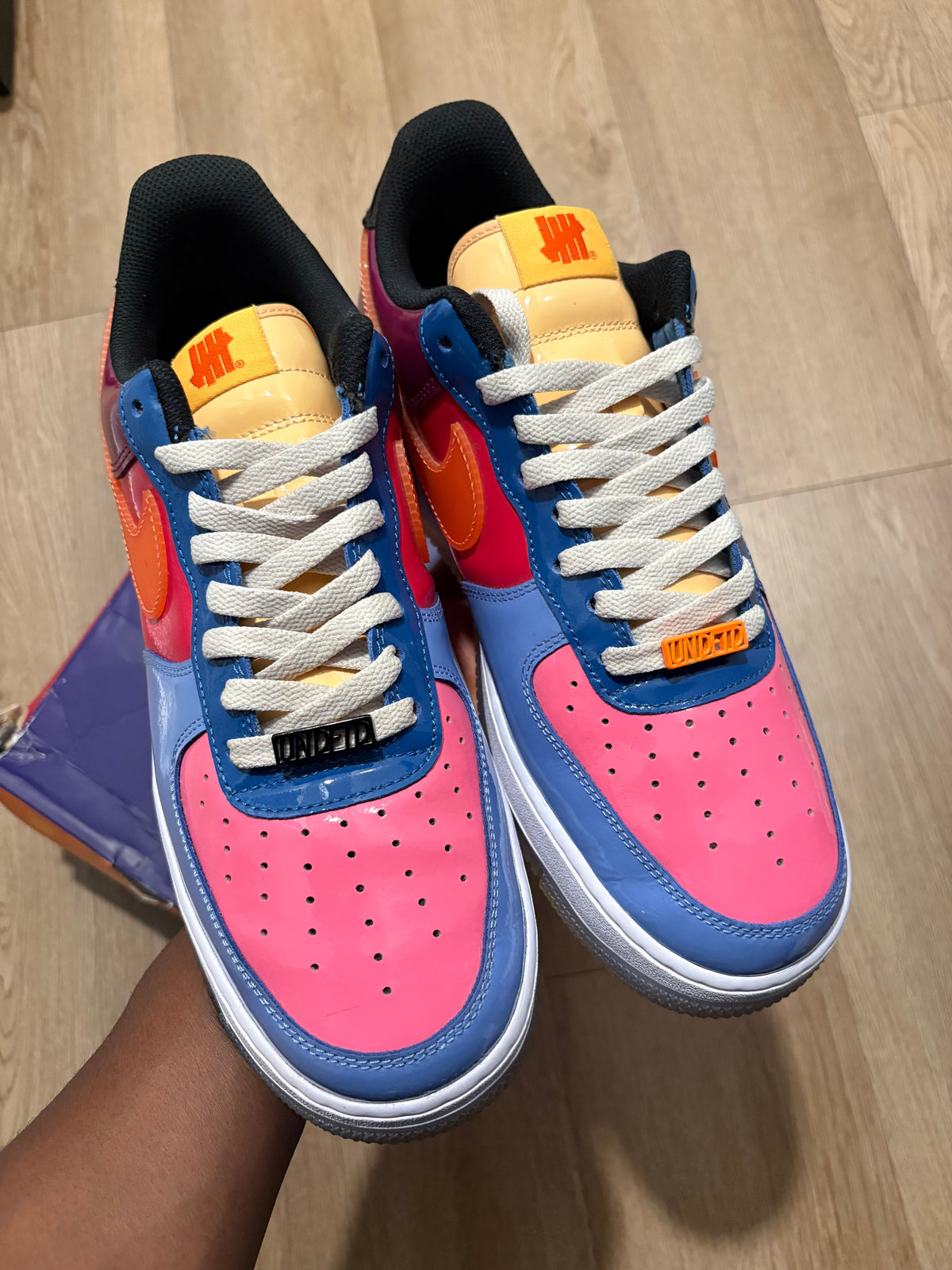Size 12 - Nike Air Force Undefeated Total Orange