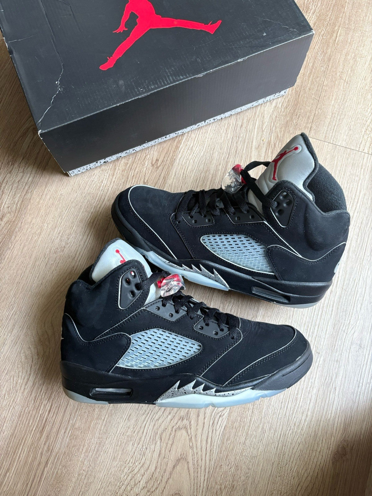 Size 9 - Air Jordan 5 Retro OG Black Metallic Reimagined