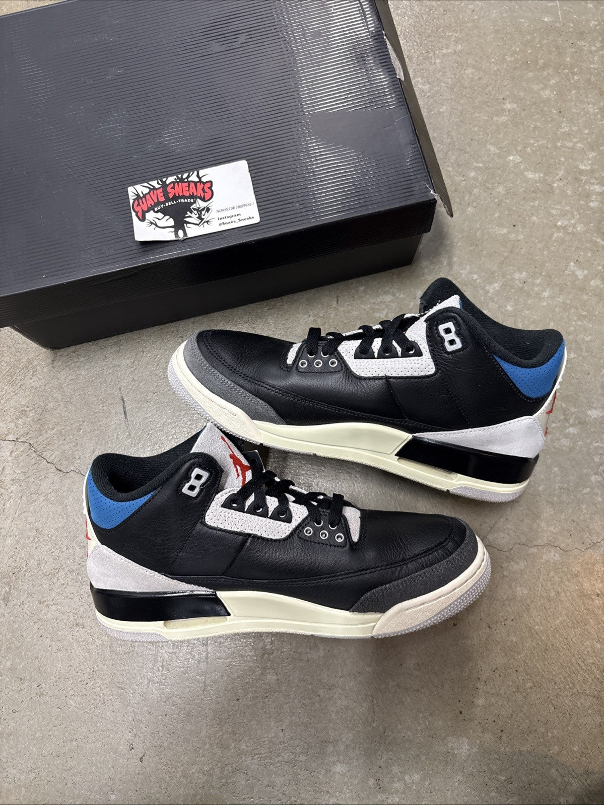 Jordan 3 Retro OG Size 8.5 'Rare Air' Sneakers IB8967-004