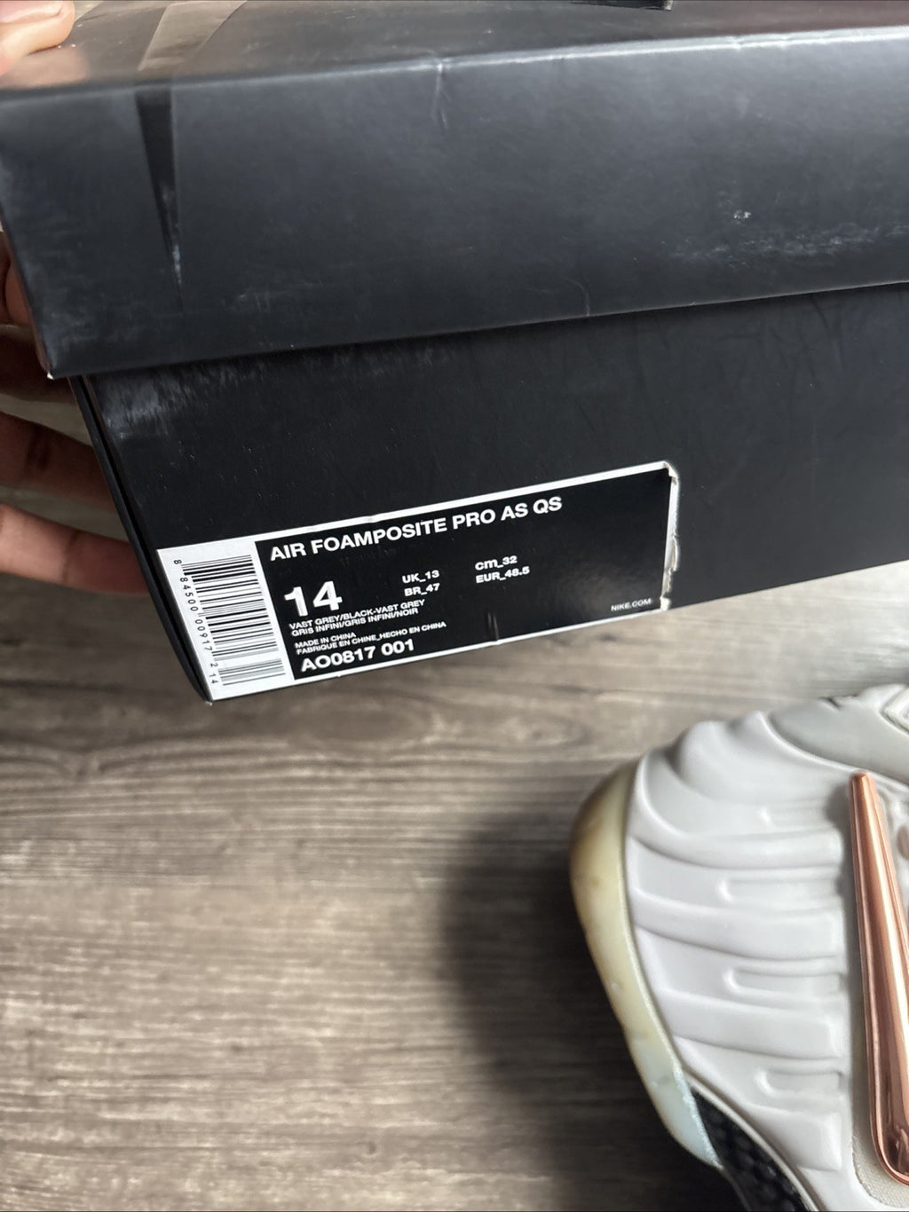 Nike Air Foamposite Pro All Star Swoosh 2018 Size 14 AO0817-001