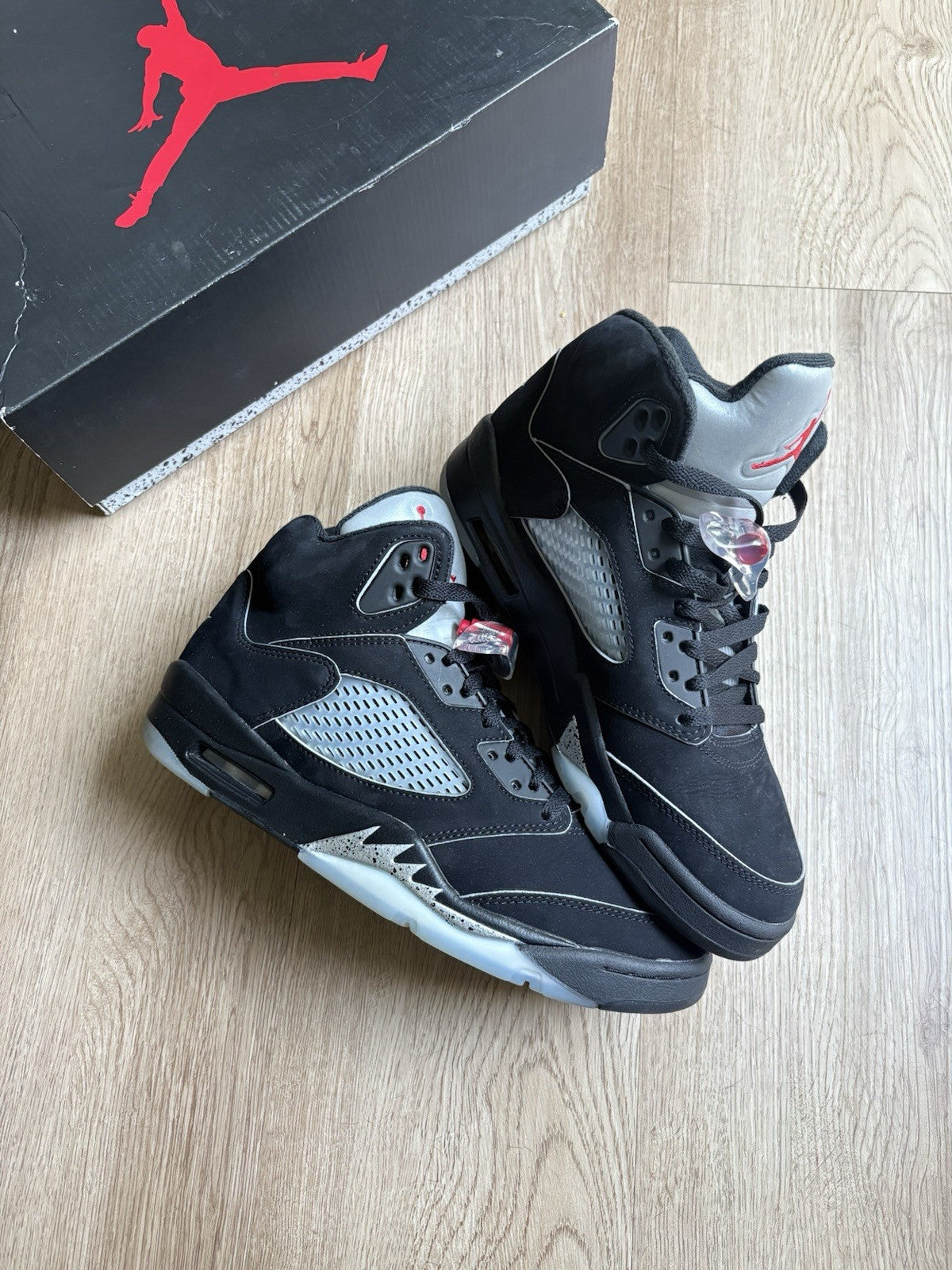 Size 9 - Air Jordan 5 Retro OG Black Metallic Reimagined