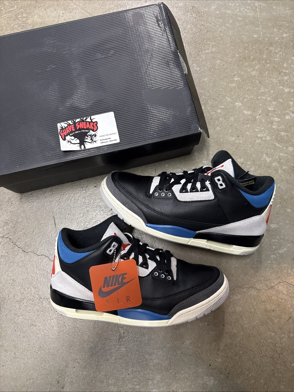 Jordan 3 Retro OG Size 8.5 'Rare Air' Sneakers IB8967-004