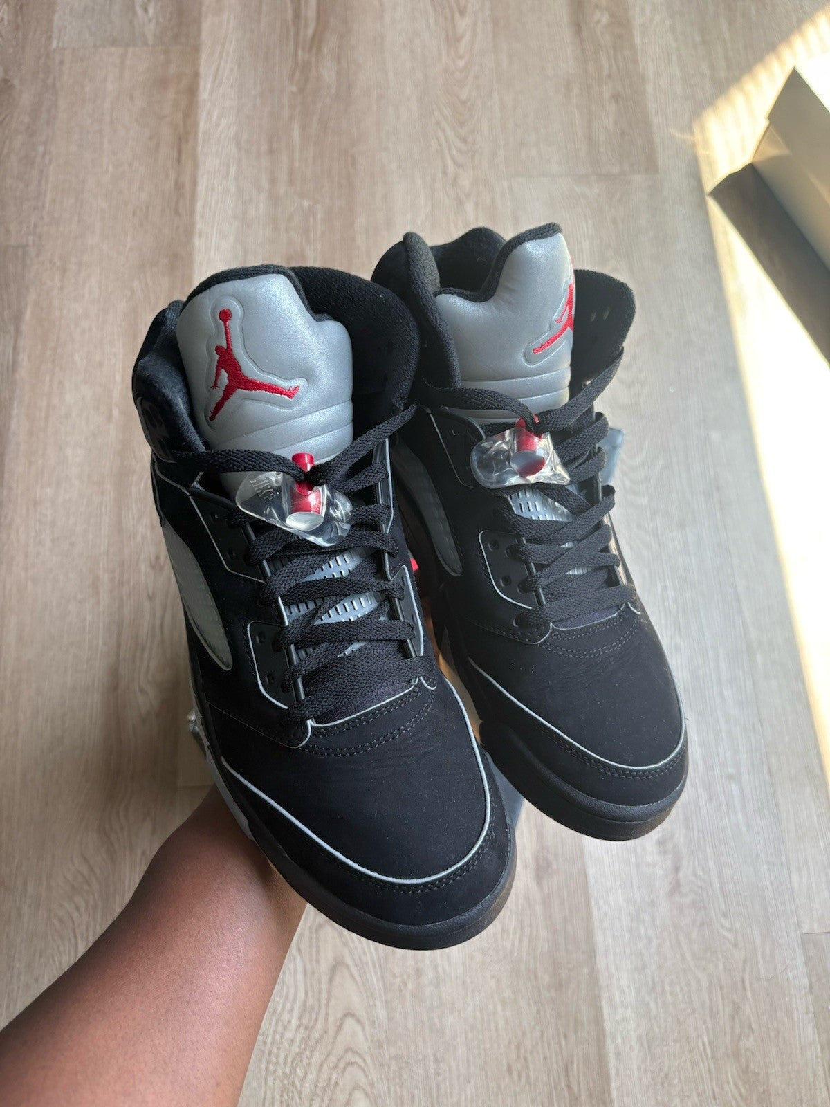 Size 9 - Air Jordan 5 Retro OG Black Metallic Reimagined