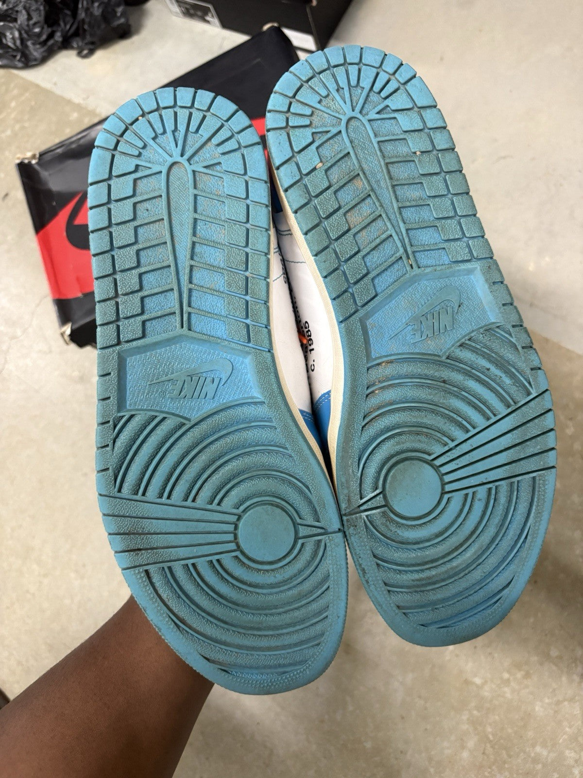 Size 12 - Jordan 1 Retro OG x Off-White High UNC