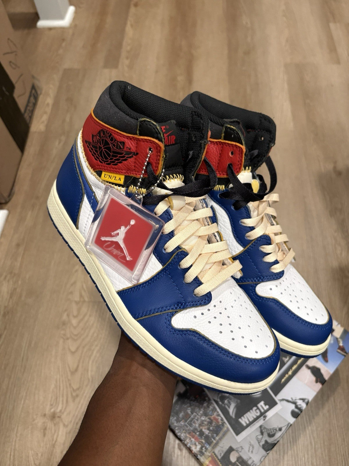 Size 9 - Jordan 1 Retro NRG x Union LA High Storm Blue