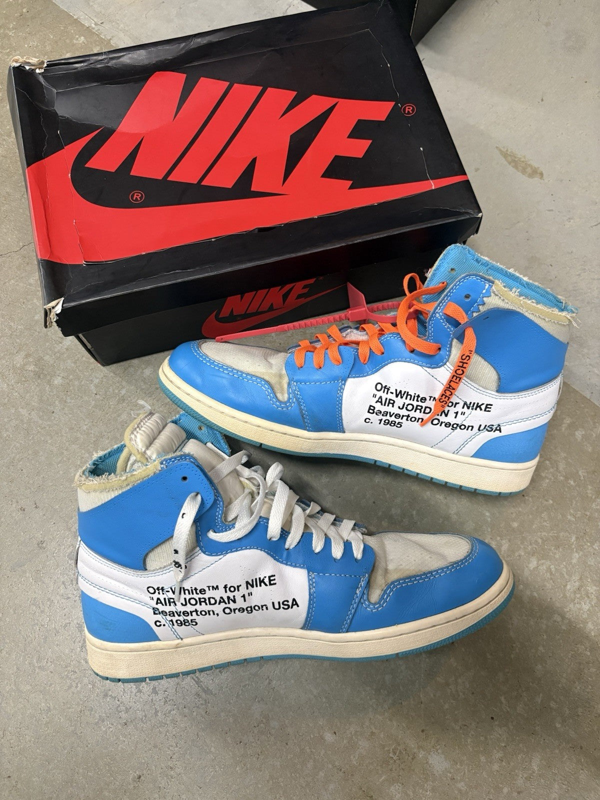 Size 12 - Jordan 1 Retro OG x Off-White High UNC