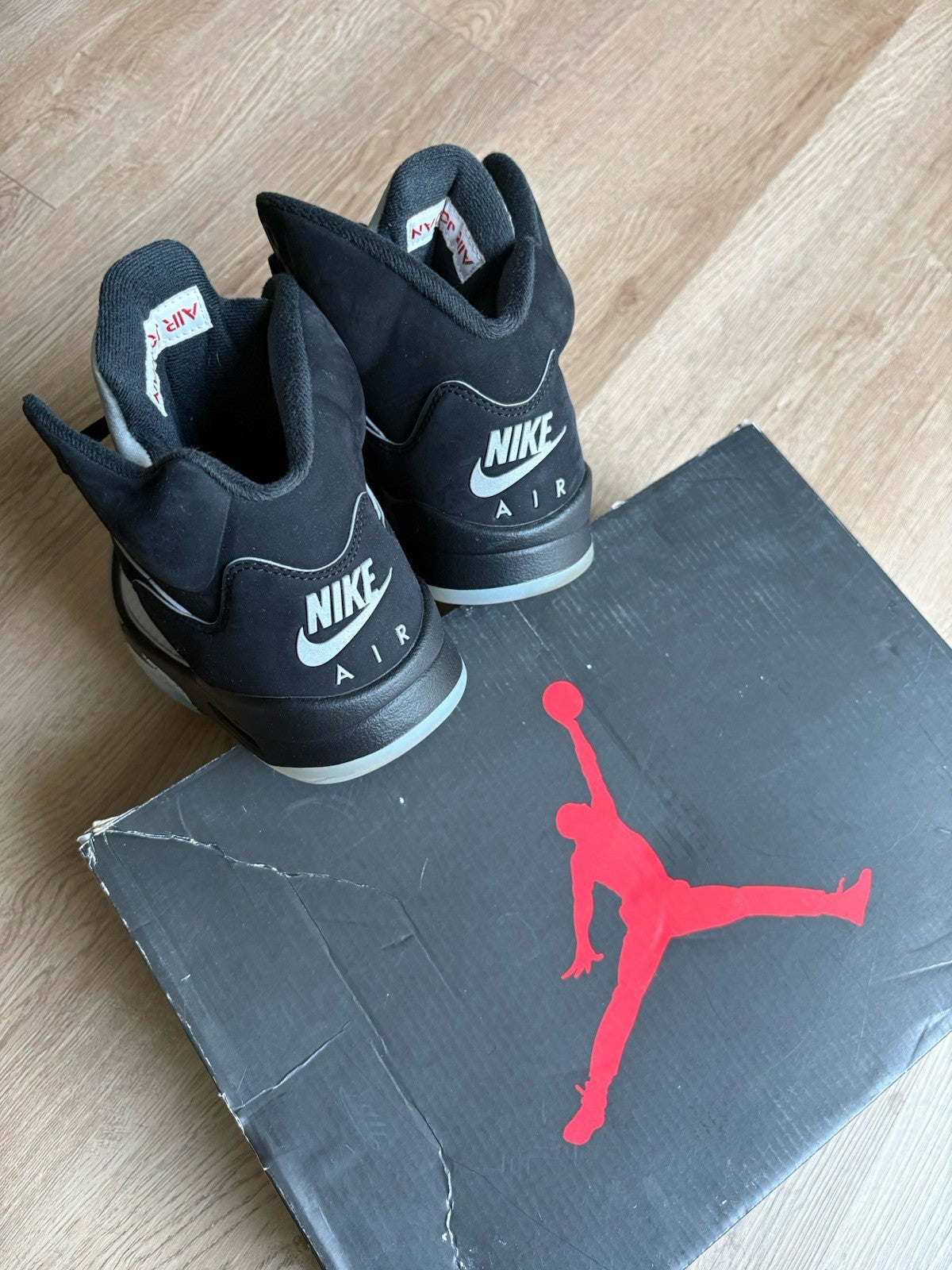 Size 9 - Air Jordan 5 Retro OG Black Metallic Reimagined
