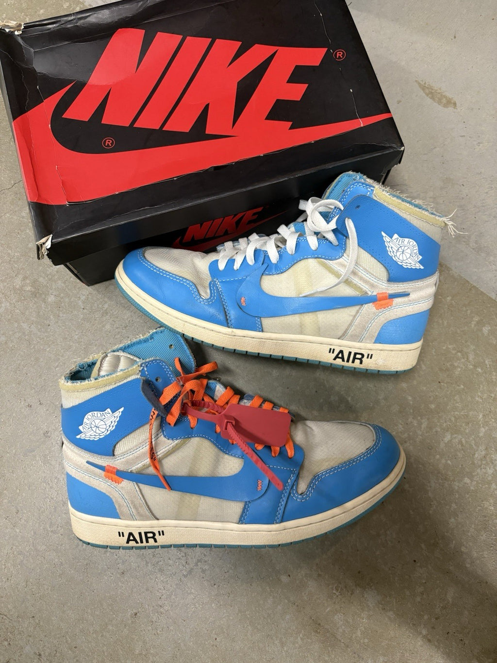 Size 12 - Jordan 1 Retro OG x Off-White High UNC