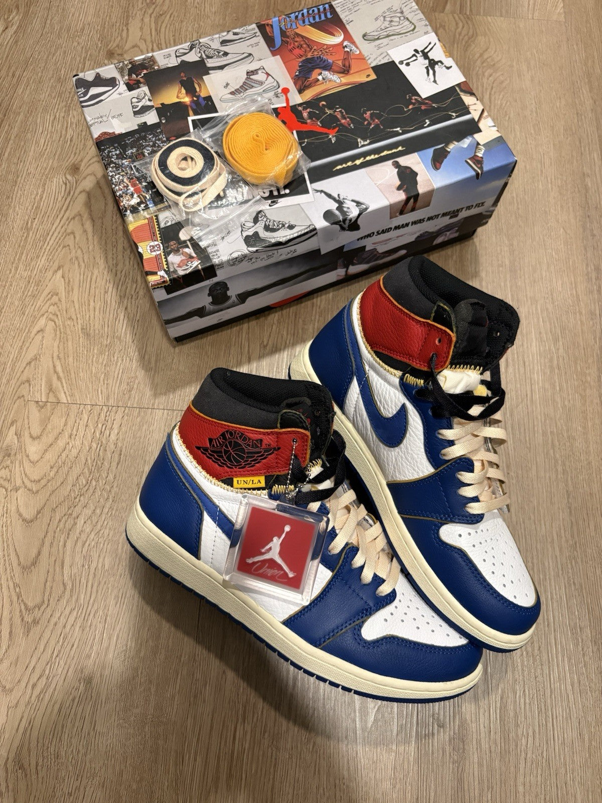 Size 9 - Jordan 1 Retro NRG x Union LA High Storm Blue