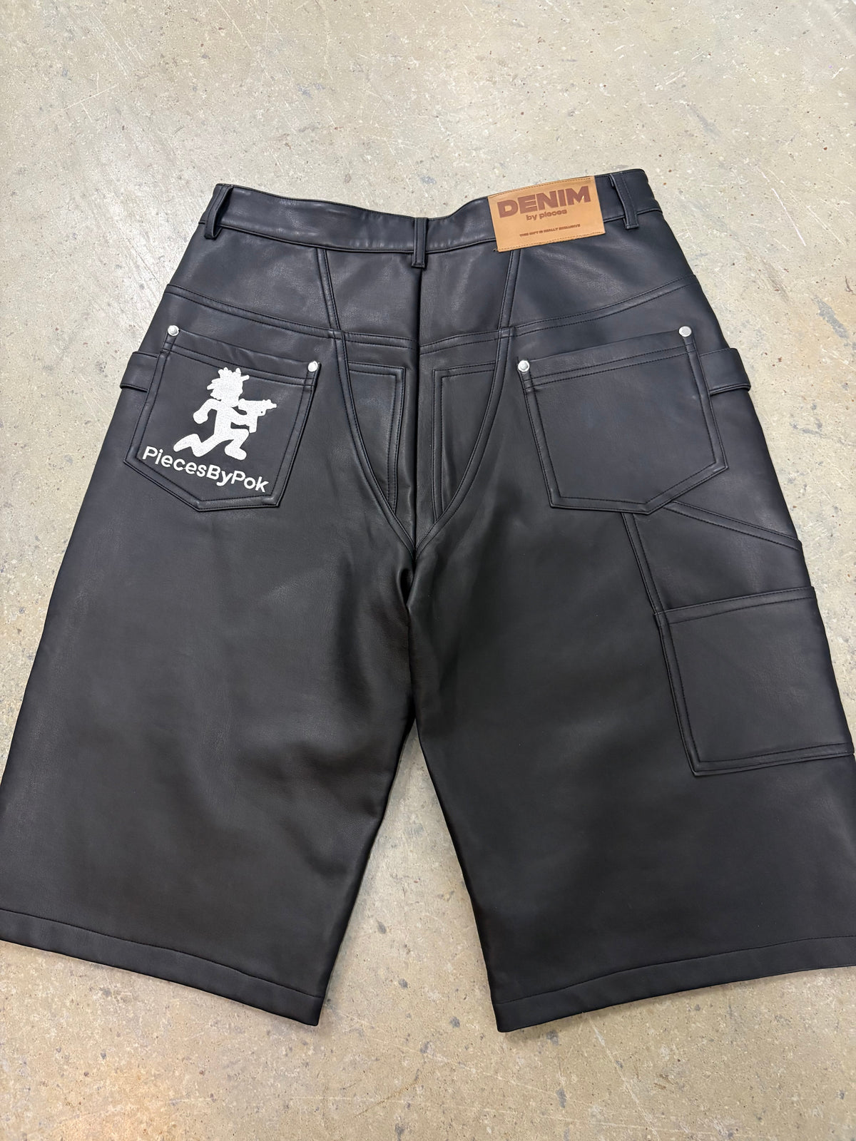 Size M - Pok Black Splatter Shorts