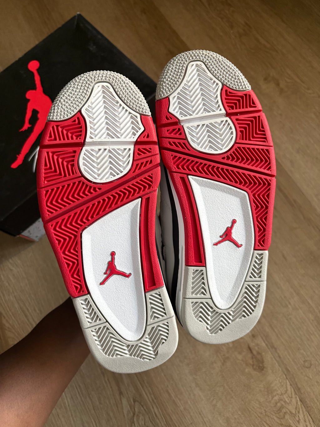 Size 5.5y - Jordan 4 Retro Fire Red 2020