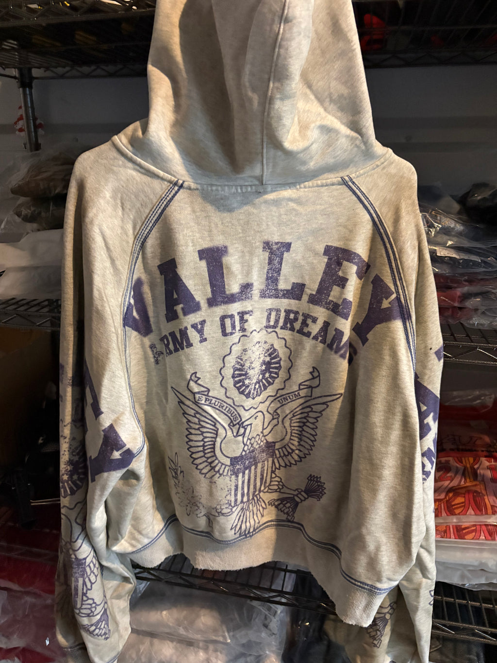 Vale Army Grey Zip