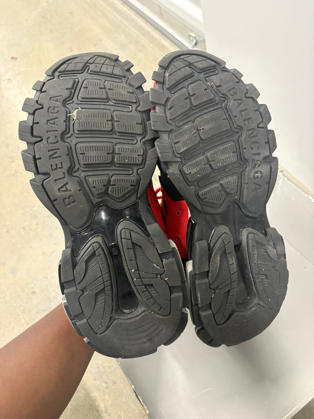 Size 12 - Balenciaga Track Black / Red