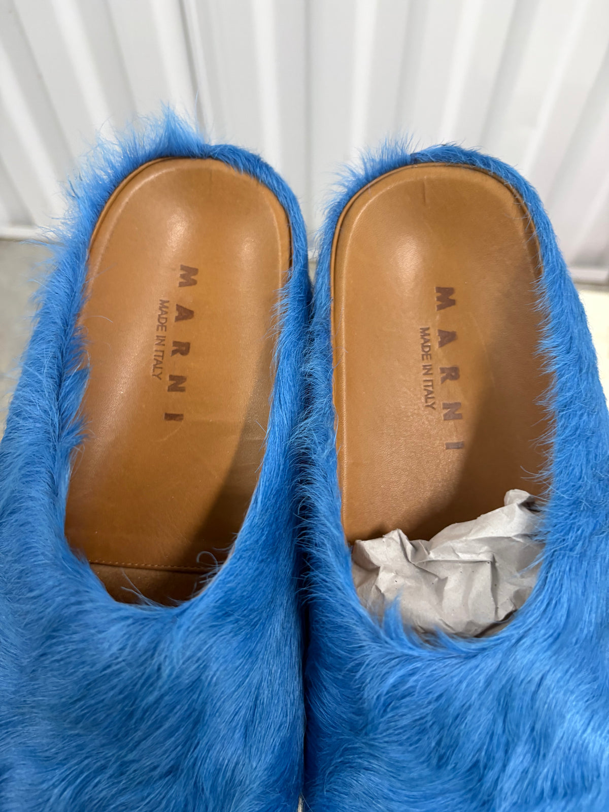 Size 7 - Marni Sabot Mule Mazarine Blue