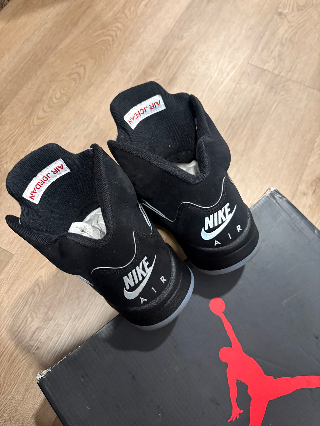 Size 9 - Jordan 5 Retro Black Metallic Reimagined