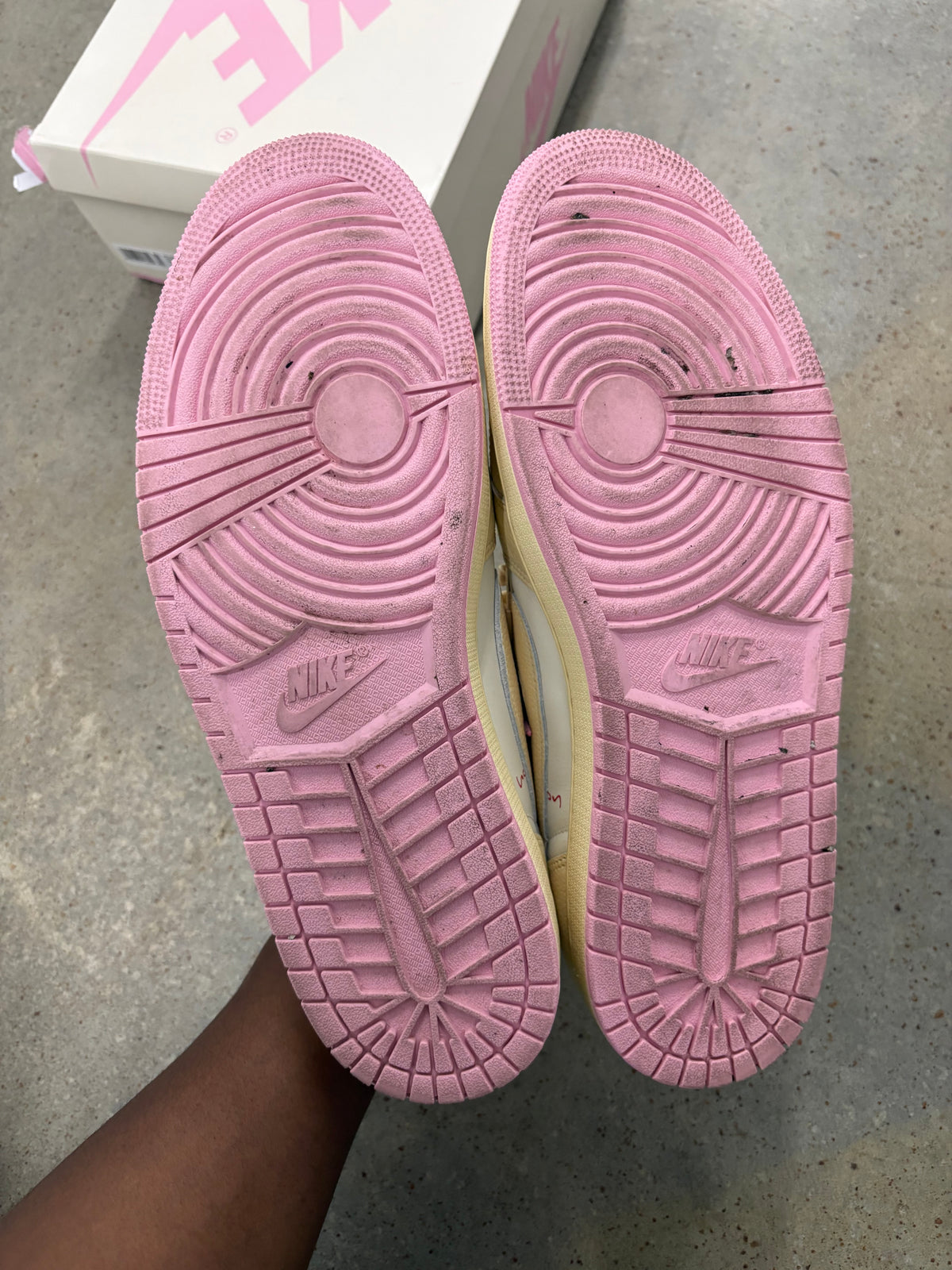 Size 14 - Travis Scott 1 Low Shy Pink